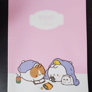 🌸 3 for 20 Molang notebook A4-A5 with lined pages